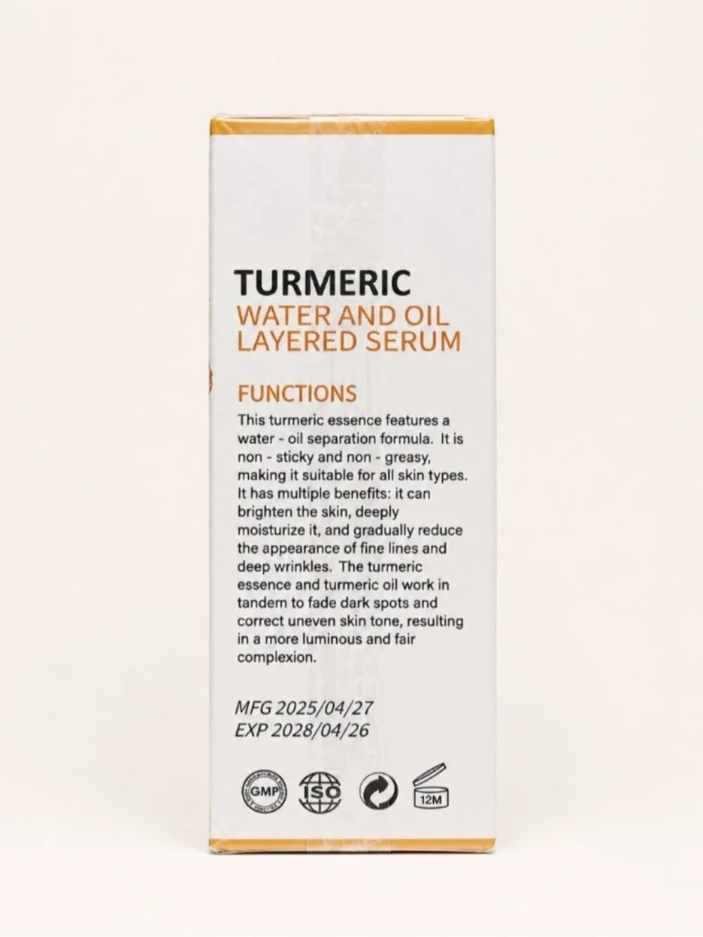 Amococo Turmeric Water & Oil Layered Serum 30ml Vitamin C Hyaluronic Acid